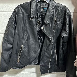Rue21 1x black leather coat
